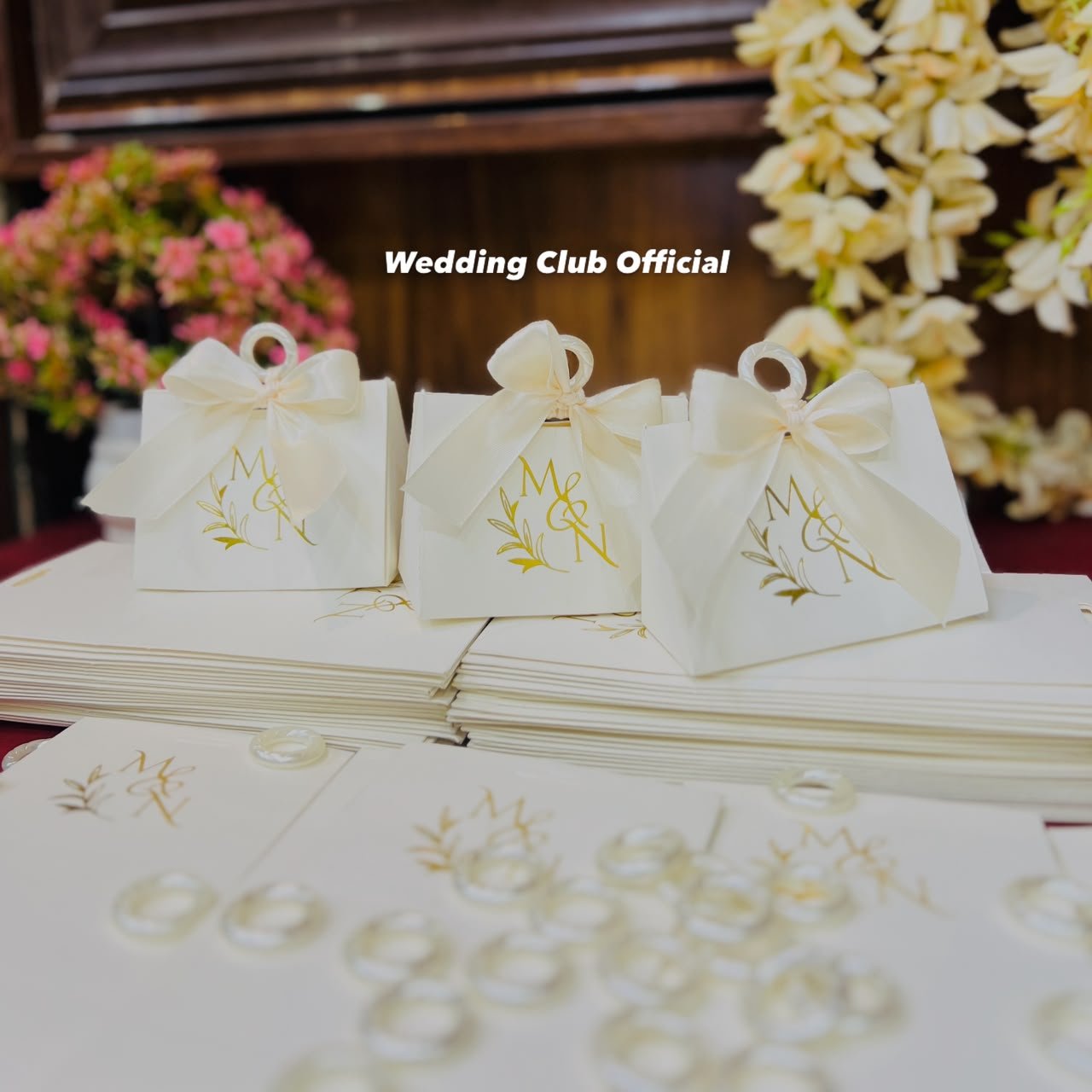 Custom Textured Foil-Printed Favor Box
