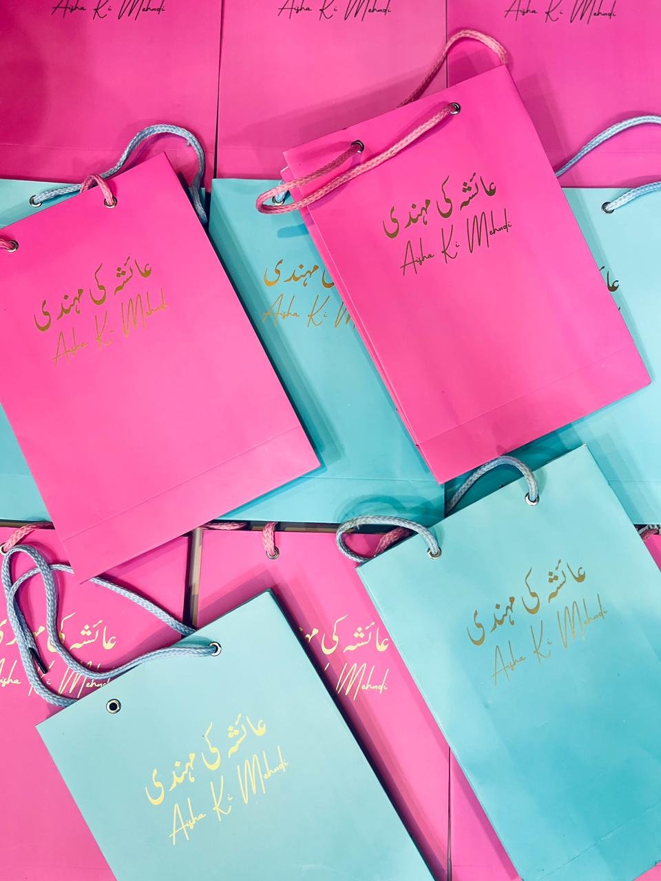 Custom 2-Color 7×10 Matt Laminated Favor Bag