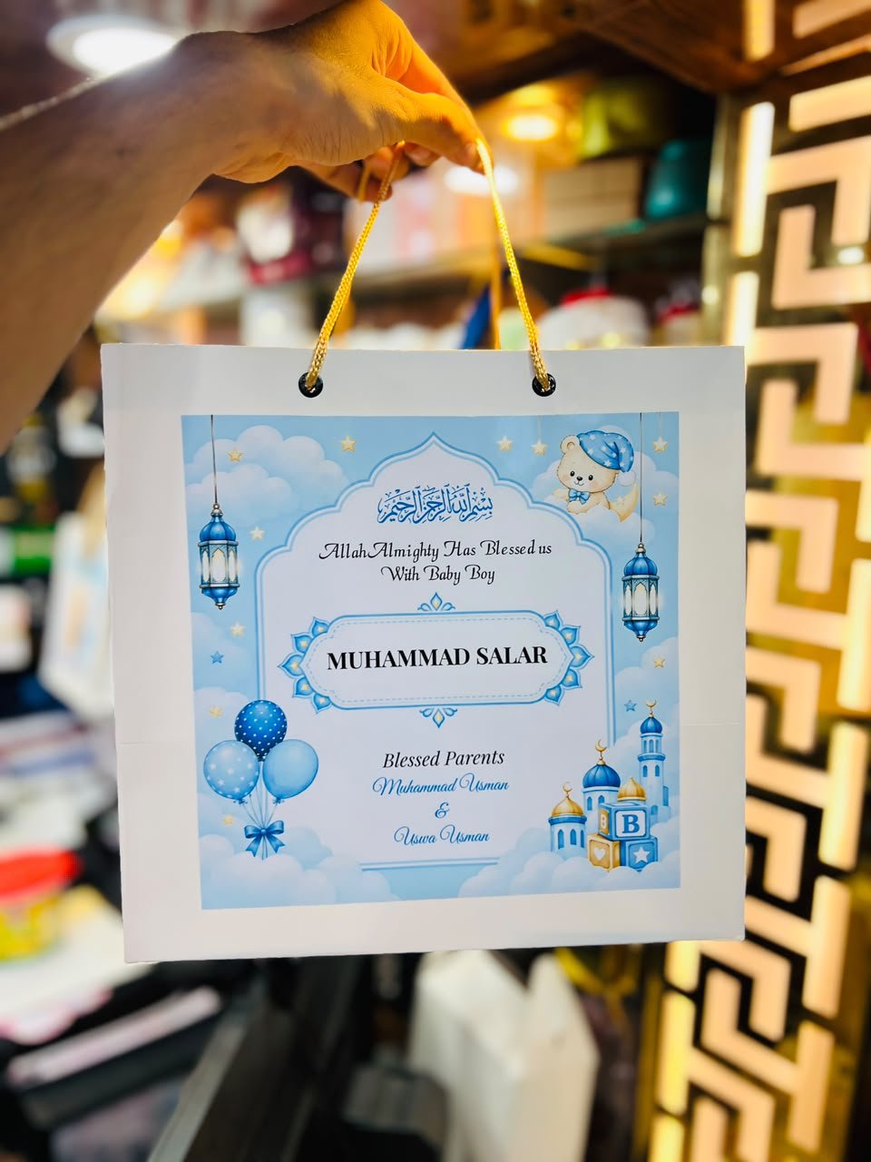 Custom 10×10 Baby Born Multi-Purpose Gifting Bag